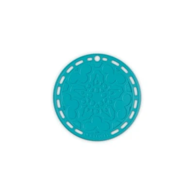 Immagine di Le Creuset Sottopentola rotondo French, Silicone, Resistente al Calore fino a 250 C, diameter 20 cm, Blu Caribe, 93007300490000