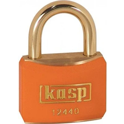 Immagine di KASP, Lucchetto in ottone, rivestimento arancione, 40 mm, K12440ORAA1