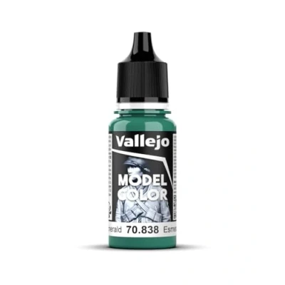 Immagine di Vallejo 70.838 Colore Acrilico Opaco , Verde (Emerald), 17 ml, 1 Pezzo