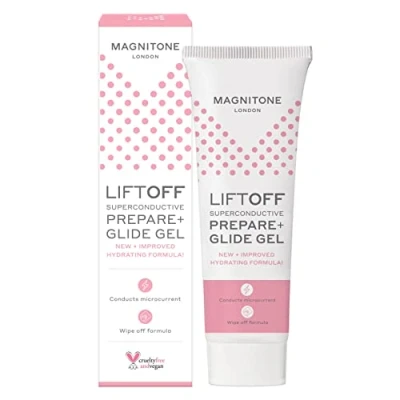 Immagine di MAGNITONE LiftOff Superconductive Prepare + Glide Gel per dispositivi tonificanti A radiofrequenza viso con microcorrente, formula idratante, Rimozione rapida, base d&#039;acqua, Cruelty free e Vegan