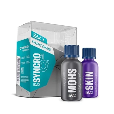 Immagine di GYEON SYNCRO EVO Kit di rivestimento ceramico da 30 ml, in ceramica multistrato per le massime prestazioni, base e top coat separati, chimico auto