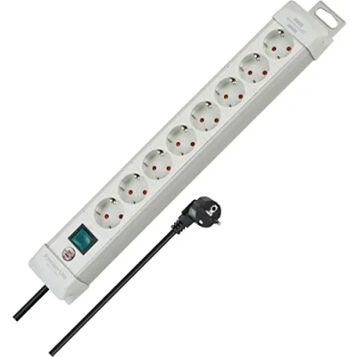 Immagine di Brennenstuhl 1955580100 Multipresa con interruttore 8 scomparti Bianco Schuko 1 pz.