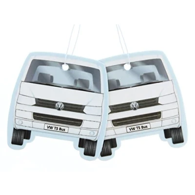 Immagine di BRISA VW Collection Volkswagen Deodorante per Auto Profumatore Fragranza Campervan T5 Bus design (Pina Colada/Bianco/Set di 2)