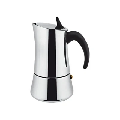 Immagine di LSA Elly 88 2, Caffettiera Espresso per Induzione, Acciaio Inox 18/10 , Argento, 2 Tazze