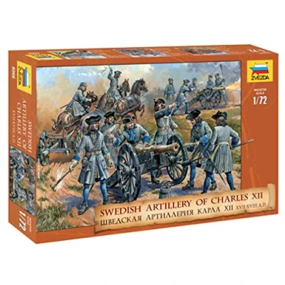 Immagine di Zvezda Figurine Artilglieria di Carlo XII Svezia Scala 1:72