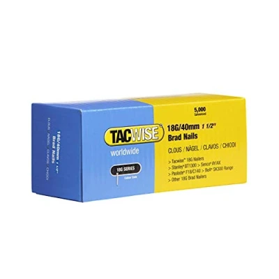Immagine di Tacwise 0400 Chiodi Brad Galvanizzati Tipo 18G / 40 mm, Confezione da 5000