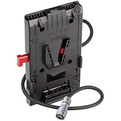 Immagine di HEDBOX UNIX BM Piastra adattatore per batteria V Mount, 3x D Tap e USB, con cavo di alimentazione BMPCC 4K, 6K Pro