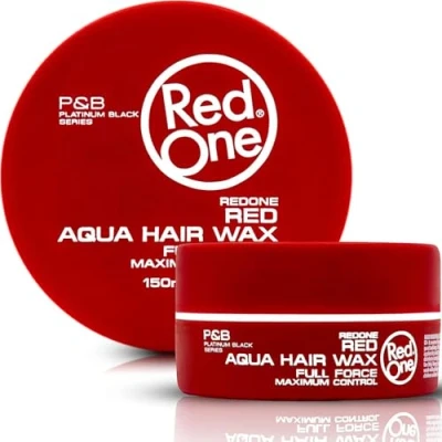 Immagine di RedOne cera acquatica per capelli rossa, 150 ml, controllo dei bordi, ultra tenuta, uomini e donne, profumo di fragola, massimo