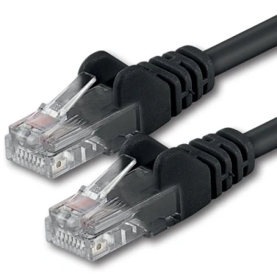 Immagine di 1aTTack.de 15m nero 1 pezzo Rete Cavi Cat6 CAT 6 250MHz non contiene alogeni compatibile con 5e / CAT6a CAT7 10/100 1000/10000 Mbit/s