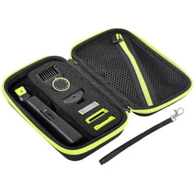 Immagine di ProCase Custodia per Philips QP6530/70 QP6531/70 QP6550 QP2724 QP2834, Borsa Rigida in EVA da viaggio Cover Case Rasoio Elettrico Nero