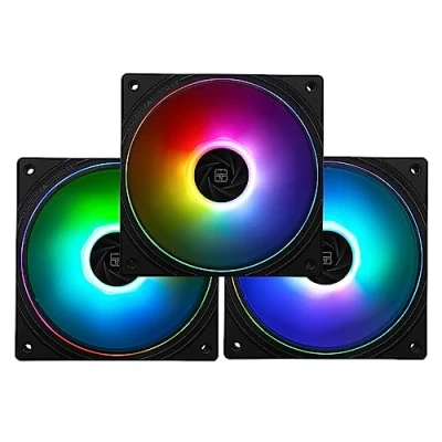 Immagine di Thermalright TL S12 S ventola per CPU da 120 mm, apertura sottile, effetto luce, 4 pin, con cuscinetto FDB, di raffreddamento fino a 1500 RPM (confezione 3)