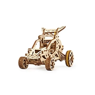 Immagine di UGEARS Mini Buggy Puzzle 3D per bambini e adulti Kit modello meccanico di piccoli veicoli a motore in legno da costruire Splendido regalo ragazzi ragazze