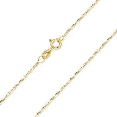 Immagine di Materia Gioielli, 925 argento Placcato oro 1 mm, collana da donna, catena in 40 45 50 60 70 cm, # K69 e oro, colore: gold, cod. #K69