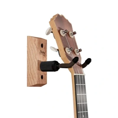Immagine di String Swing Supporto da parete per ukulele, mandolino, concerto, ananas, soprano, tenore e baritono, kit alternativo casa o studio, in legno di ciliegio