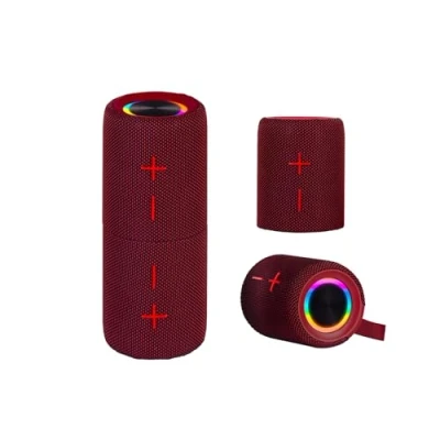 Immagine di Trevi XR 8A44 DOUBLE Altoparlante Amplificato Portatile 10W x 2, Cassa Wireless Separabile in 2 Unità, Micro SD, AUX IN, Audio 5.3, IPX5, Batteria Integrata, Rosso
