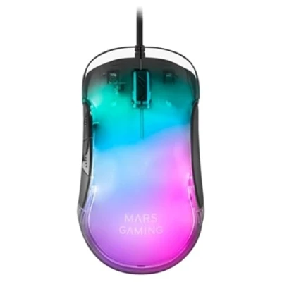 Immagine di MARSGAMING MMGLOW, Mouse Gaming RGB Chroma Glow, Finitura a Specchio, Ultra leggero, 12800 DPI, Nero