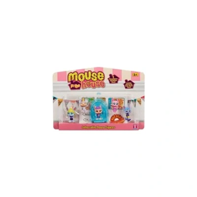 Immagine di BANDAI Millie and Friends Mouse in The House CO07708 Set di 5 statuine giocattolo da collezione, gioco fantasioso, per bambini dai 3 ai 7 anni