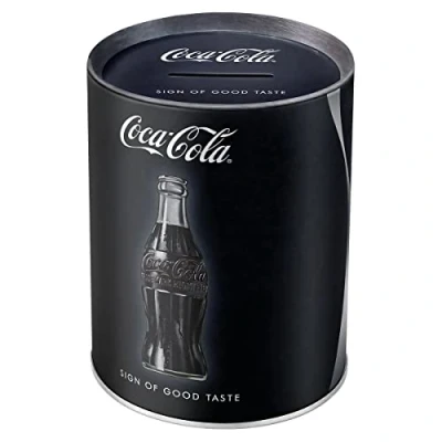 Immagine di Nostalgic Art retrò Coca Cola Good Taste Idea Regalo per Amanti della Coke, Salvadanaio in Metallo, Scatola dei Soldi lamiera, 1 l