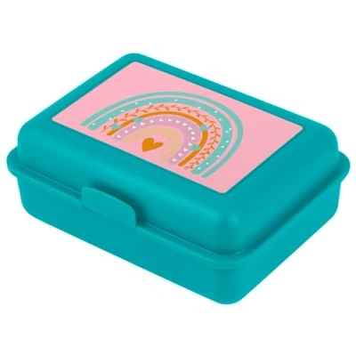 Immagine di Baagl Contenitore per il pranzo bambini, la scuola, pranzo, ragazze, ragazzi, asilo, pane, lo snack (arcobaleno turchese)
