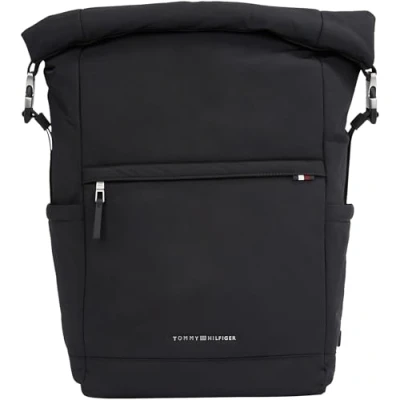 Immagine di Tommy Hilfiger Signature Rolltop Backpack Zaino, Uomo, Taglia: One Size, Black