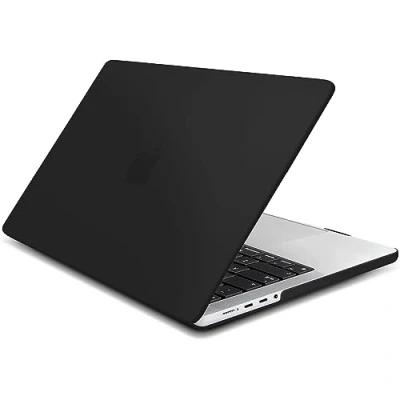 Immagine di ZYB Custodia per MacBook Pro 14 Pollici 2024 2023 2021 M4 M3 M2 M1 Pro/Max Modello A3112 A3185 A3401 A2992 A2918 A2779 A2442, Case Cover Copertina Rigida Ultra Sottile, Nero