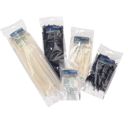 Immagine di ABB TY526MXR Fascetta per cavi 284 mm 3.60 Nero con linguetta metallica 100 pz.