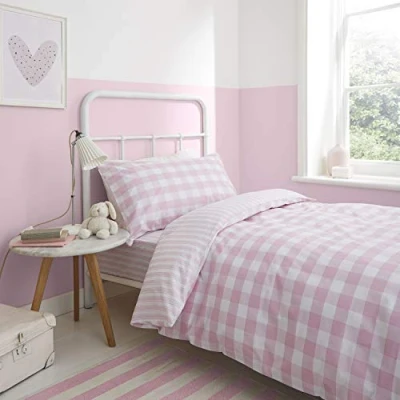 Immagine di Bianca CHECK AND STRIPE PARURE COPRIPIUMINO 160X200+50X80
