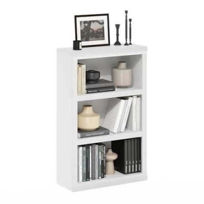 Immagine di Furinno Rail libreria a 3 ripiani aperti, bianca