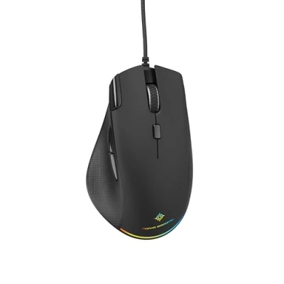 Immagine di Nova Gaming LEO Mouse Gamer cablato Sensore ottico ultra preciso DPI regolabile tra 200 e 12800 DPI, RGB, 12 animazioni LED, 6 pulsanti programmabili, cavo intrecciato resistente da 1,5 m