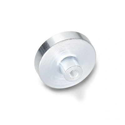 Immagine di Ganter elementi normali, magneti con filettatura interna GN 50.2, materiale magnetico, ferrite dura., Argento, 50.2 HF 63 M8