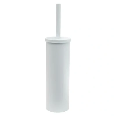 Immagine di GEDY Scopino WC Tonga, Scopettino Bagno da Terra in Acciaio Inox e Cromall, Bianco Matt, 9,1x9,1x37,7cm