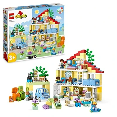 Immagine di LEGO DUPLO 10994 Casetta 3 in 1, Casa delle Bambole, Auto Push an...