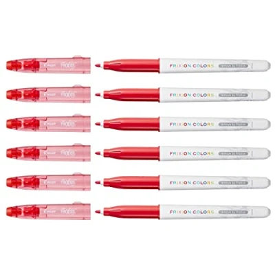 Immagine di Pilot Set di 6 pennarelli da colorare cancellabili FRIXION COLORS a punta media rossa