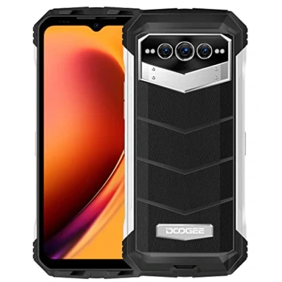 Immagine di DOOGEE 5G Rugged Smartphone VMAX, 22000mAh Batteria, Dimensity 1080 12GB+256GB, 6.58&#039;&#039; 120Hz FHD+, 108MP Triple AI Fotocamera (20MP Visione Notturna), Android 12 Cellulare Impermeabile, NFC Argento