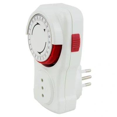 Immagine di POLY POOL PP1408AM Programmatore Giornaliero 250V Timer Programmabile per Spina Elettrica Temporizzata Presa a Ciclio di Colore Bianco