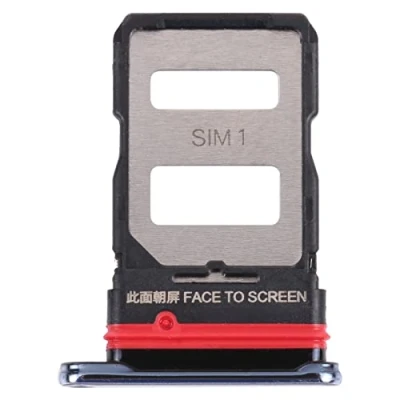 Immagine di Compatibile Per Xiaomi Mi 11T / Pro 21081111RG Try tray Vassoio alloggio porta scheda Dual SIM CARD NANO 1 + SLOT 2 slitta lettore READER (Silver)