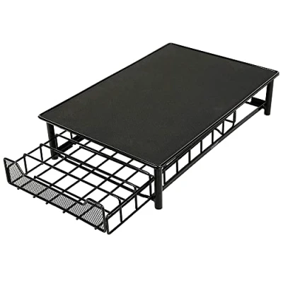 Immagine di Cassetti per Capsule Compatibile con Tassimo Cassetto di stoccaggio 2 in 1 Macchina capacità Cassettiera a Rete Superficie Antiscivolo e Anti Vibrazione 28*42*9,5 cm (nero 60 pezzi)