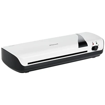 Immagine di Rexel Style Laminatrice Adatta a Plastificare dal Formato ID al A4, Compatibile con Buste fino 125 Micron di Spessore, Riscaldabile in 4 Minuti, Bianco, 2104513