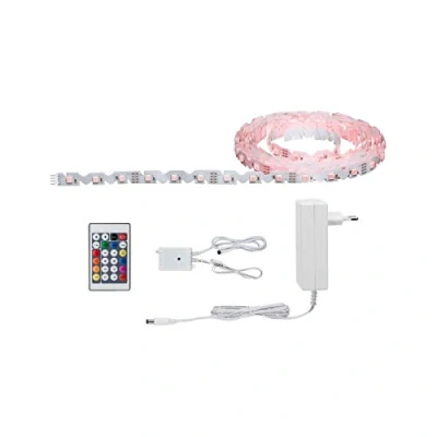 Immagine di Paulmann 789.66 78966 Kit base striscia LED con spina 12 V 5 m RGB 1 pz.