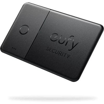 Immagine di eufy Security SmartTrack Card (nera, conf. 1), compat. Dov&#039;è Apple (solo iOS), ricerca portafoglio e telefono, resistente acqua, durata batteria fino a 3 anni, spessore 2,4 mm (Android non supportato)