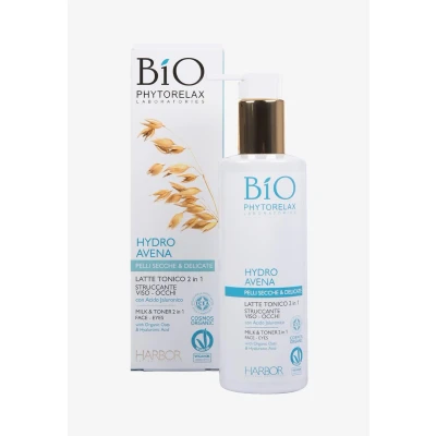 Immagine di Phytorelax Hydro Avena Vegan &amp; Organic MILK Toner 2 IN 1 Faceeyes WITH Tonico viso, Taglia: 200 ml,