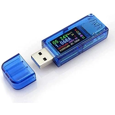 Immagine di ARCELI USB 3.0 LCD a colori voltmetro amperometro Tester multimetro carica batteria banca