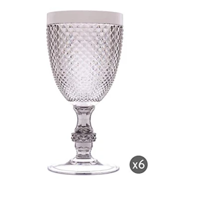 Immagine di Excelsa Diamond Set 6 Calici Vino Infrangibili, Argento, unità (Confezione da 1)