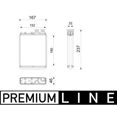 Immagine di MAHLE ORIGINAL AH 365 000P Radiatore Riscaldamento