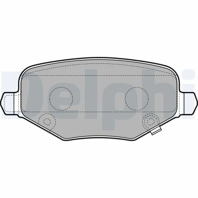 Immagine di DELPHI LP3296 Kit pastiglie freno con segnalatore acustico usura lamierino anticigolío senza accessori DODGE: Journey MPV