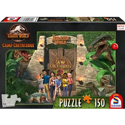Immagine di Schmidt Spiele Jurassic World Puzzle da 150 Pezzi per Bambini New Adventurer, Multicolore, 56437