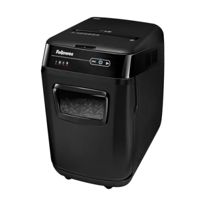 Immagine di Fellowes Distruggi Documenti Automatico a Frammento 200C, 200 Fogli, per Piccolo Ufficio Ultra Silenzioso