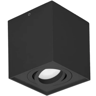 Immagine di Adviti Carolin Plafoniera Soffitto Piazza GU10 IP20 35W Max (Lampadina acquistata separatamente) (Nero)