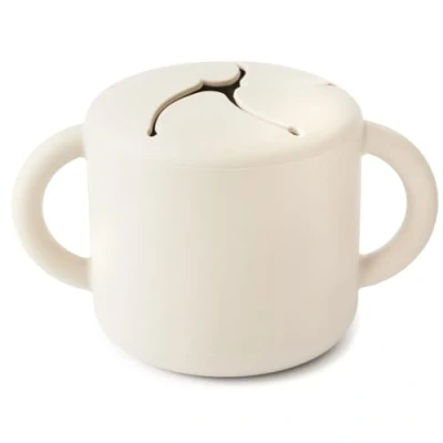 Immagine di mushie contenitore Porta Cibo Prova di Perdite merenda scuola pranzo Accessori per Bambini Sicuri e Alta Qualità Sicuro Igienico Ivory