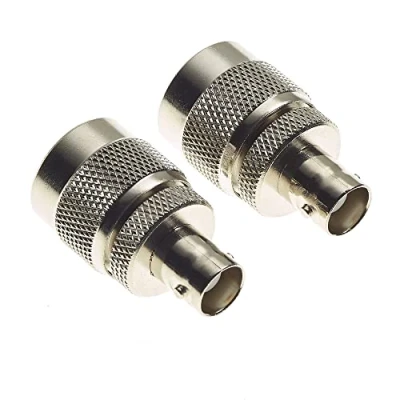 Immagine di Adattatore Da Presa BNC A Spina Di Tipo N, Femmina Maschio N Accoppiatore Coassiale Per Antenna, WiFi, Router, Connettore Confezione 2